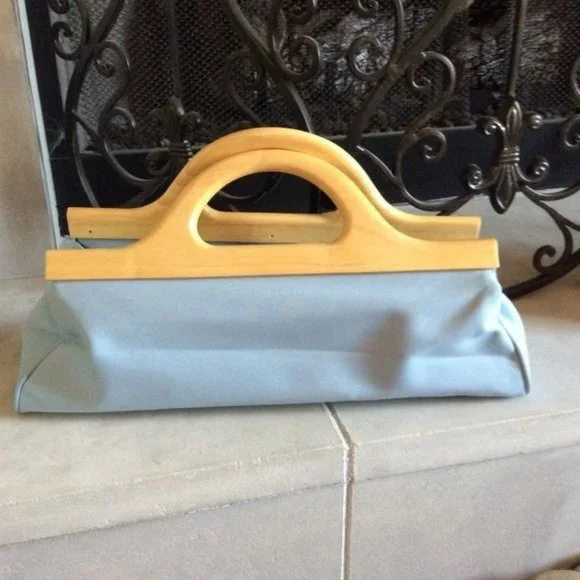 Estée Lauder Blue Bag wood handles - Picture 5 of 5